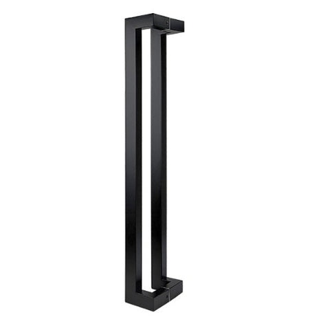 Matt Black 600mm Square Offset  Pull Handle-Pair (Urban Series)