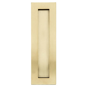 Brushed Brass Flush Pull Handle (180x60mm)