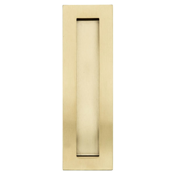 Brushed Brass Flush Pull Handle (180x60mm)