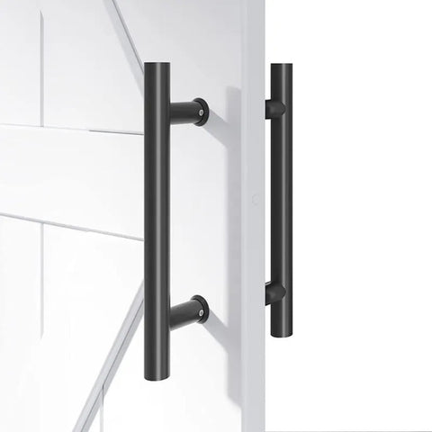 Black 400mm Entry door pull Handle set