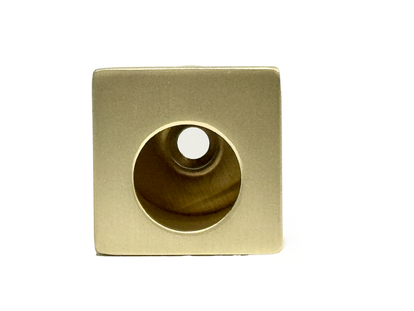 Brushed Brass Sliding Door Finger Pull Handle