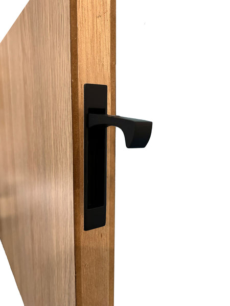 Matt Black Sliding Door Edge Pull Handle