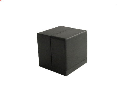 Cube Matt Black Floor Mounted Door stop 40mm