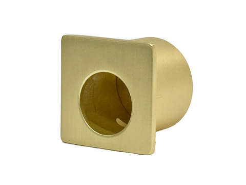 Brushed Brass Sliding Door Finger Pull Handle