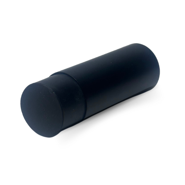 Matt Black Wall Mounted Pencil Door Stop 75mm