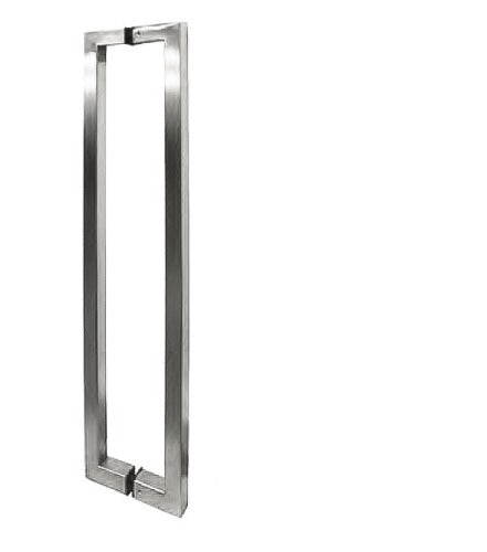 Stainless Steel 600mm Entry Door Pull Handle Set - Back to Back