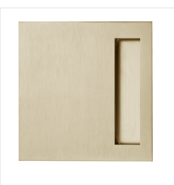 Brushed Brass Flush Pull Handle - 170 x 170mm