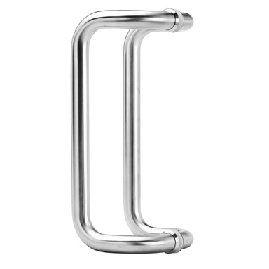 Stainless Steel 600mm Round Offset Entry Door Pull Handles - Pair ...